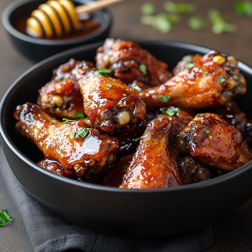 Hot Honey Chicken Wings, a sweet and spicy appetizer for any occasion.