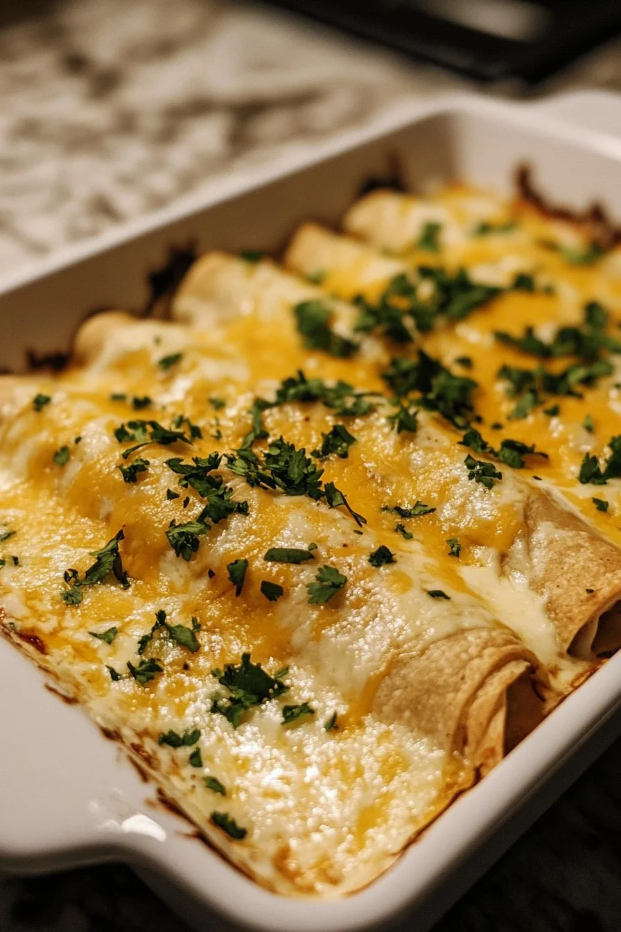 White Chicken Enchiladas