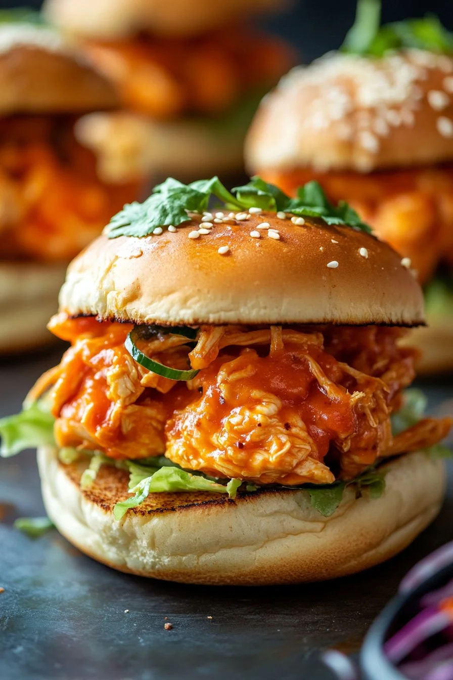 Spicy Buffalo Chicken Sliders