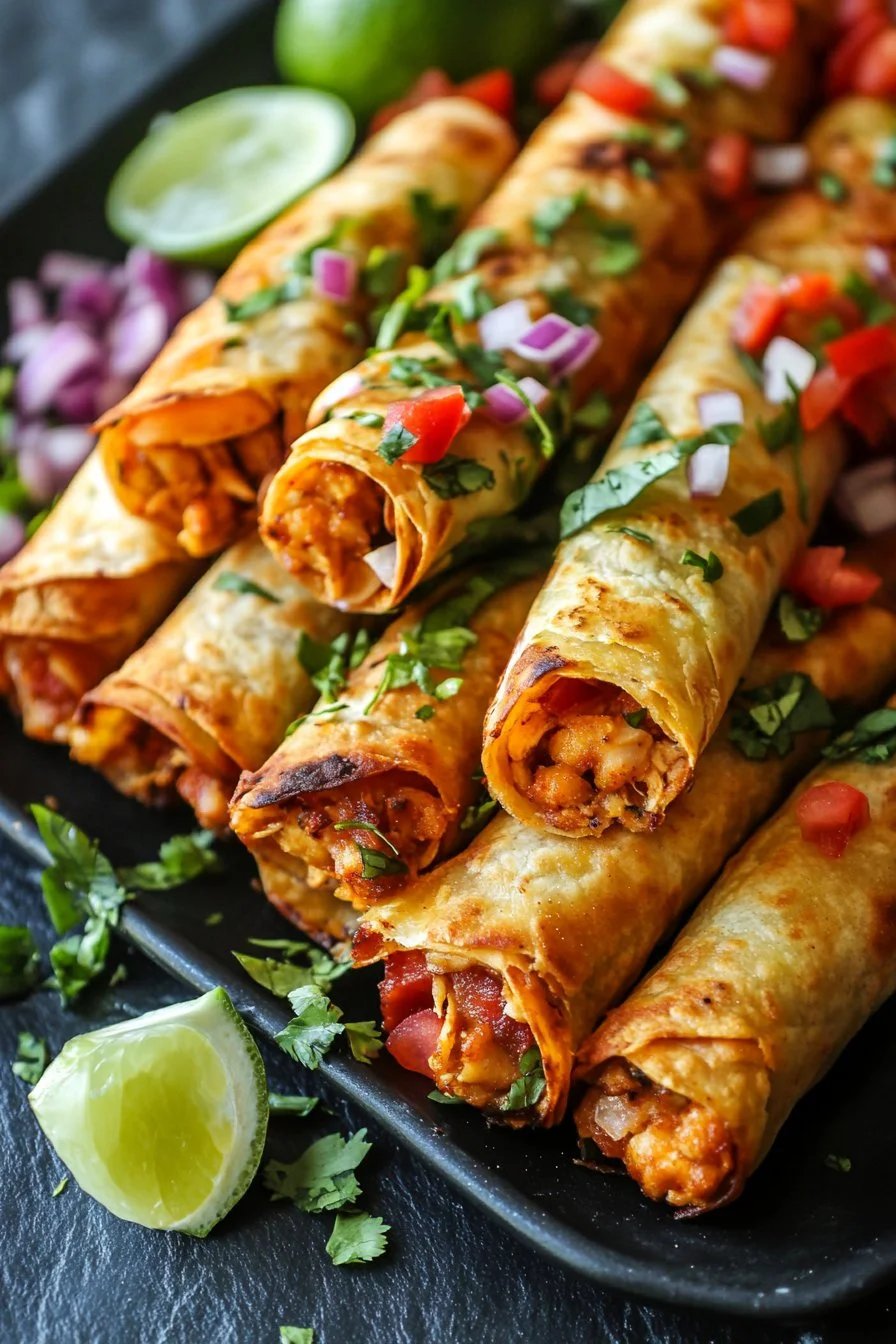 Crispy Chicken Taquitos