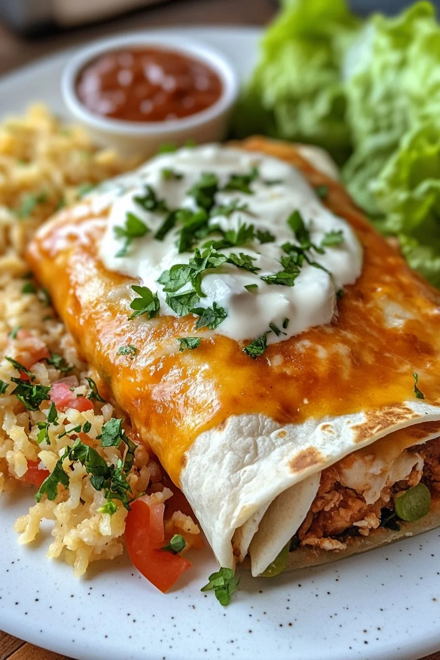 Delicious Chicken Chimichanga