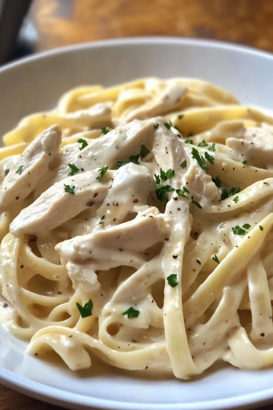 Creamy Chicken Fettuccine Alfredo