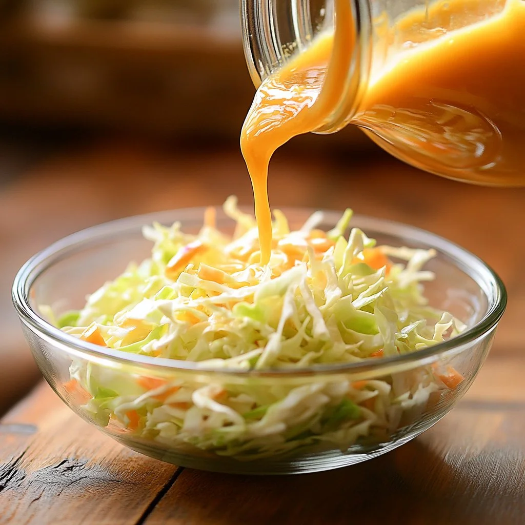 Coleslaw served at a Seattle teriyaki restaurant