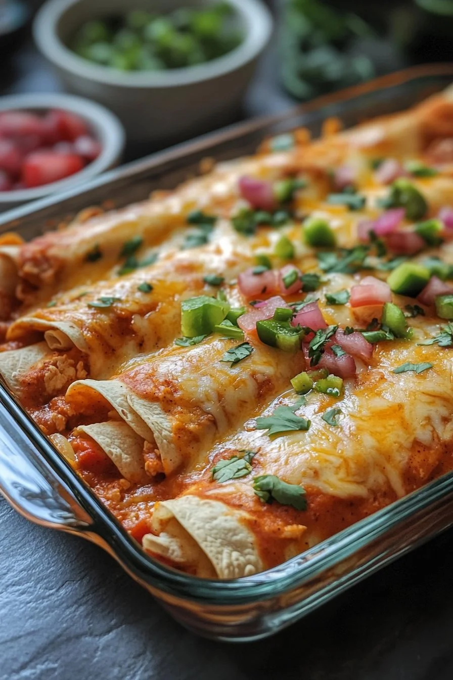 Homemade Easy Chicken Enchiladas