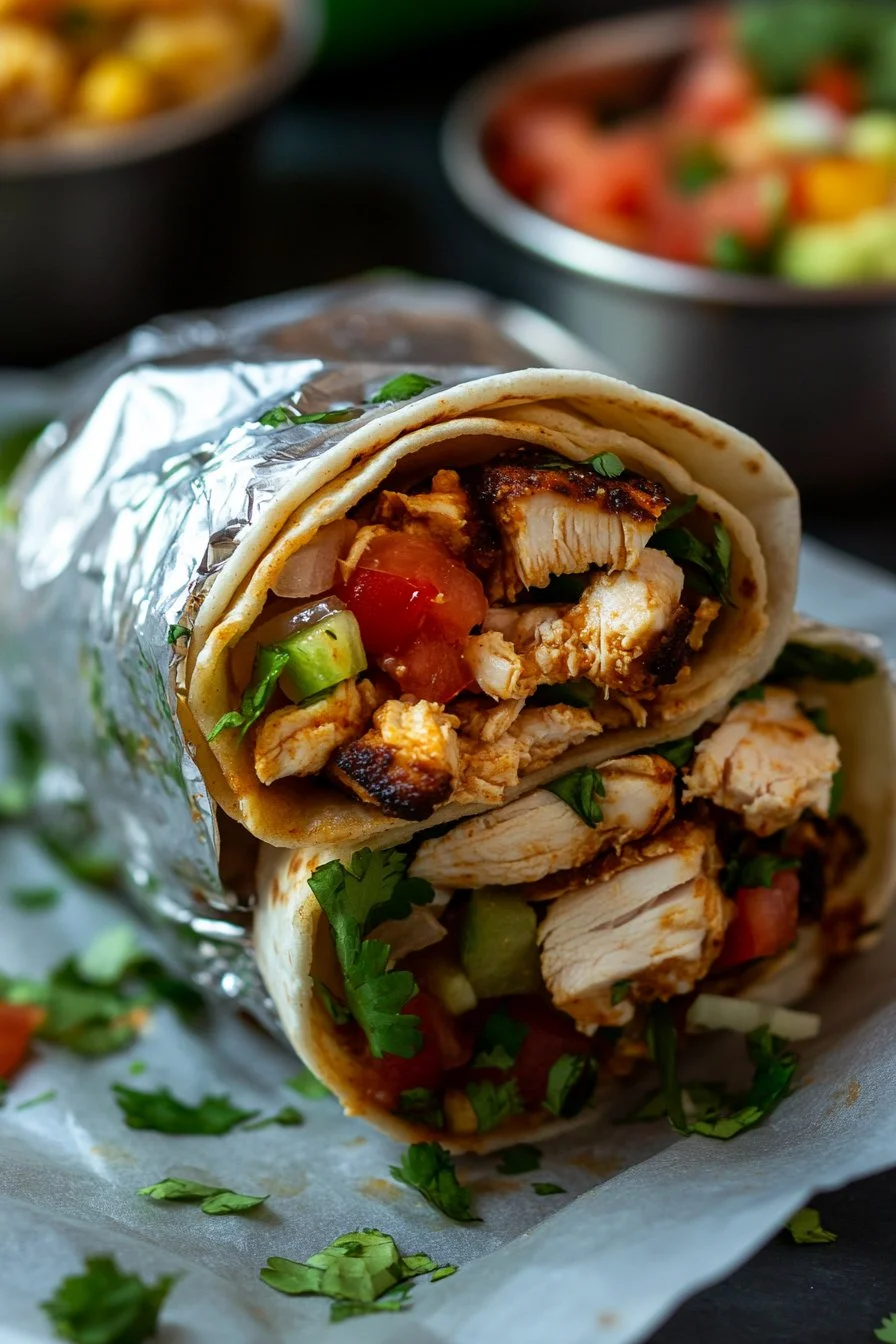 Chipotle Ranch Grilled Chicken Burrito