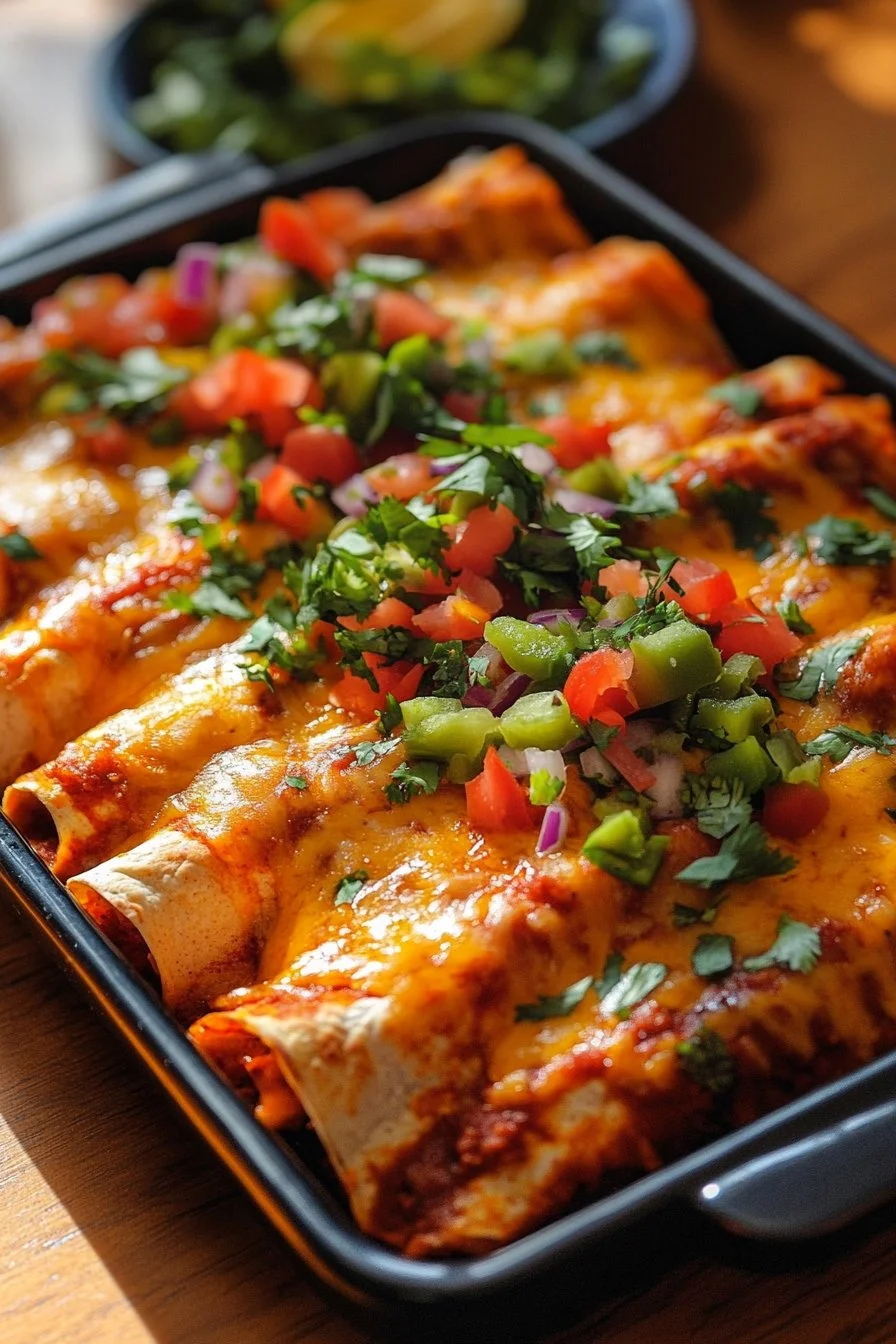 Homemade Mexican Chicken Enchiladas