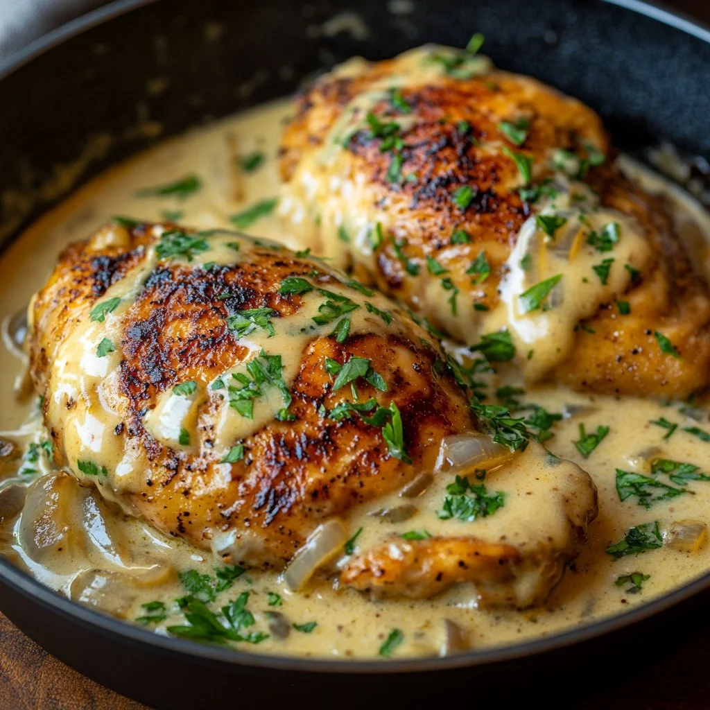 Texas Roadhouse Smothered Chicken topped with Jack cheese