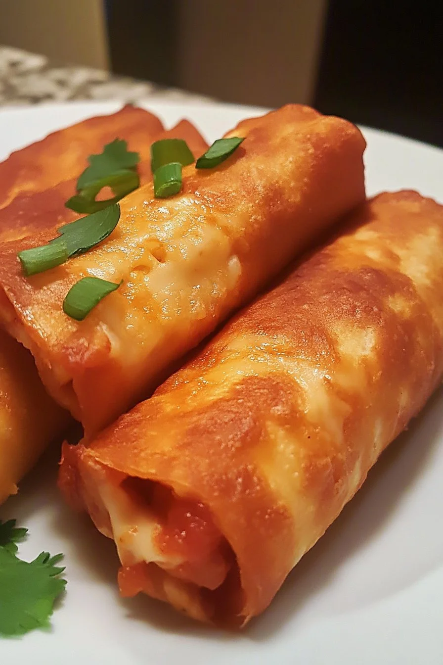 Baked Cream Cheese Chicken Taquitos