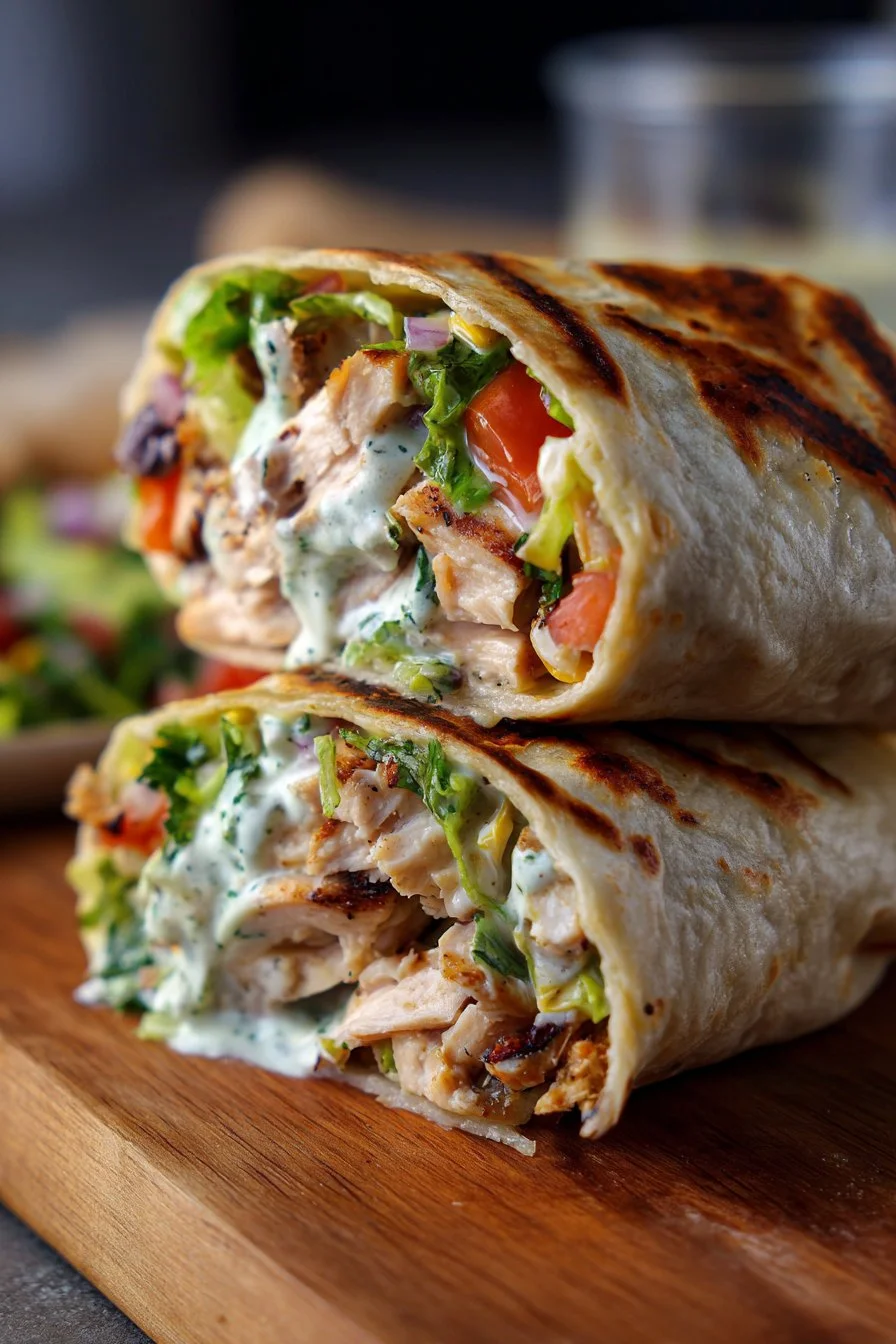Chipotle Ranch Grilled Chicken Burrito