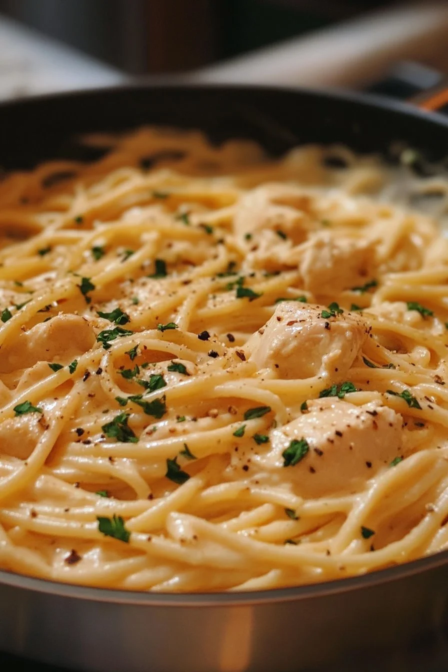Creamy Rotisserie Chicken Pasta