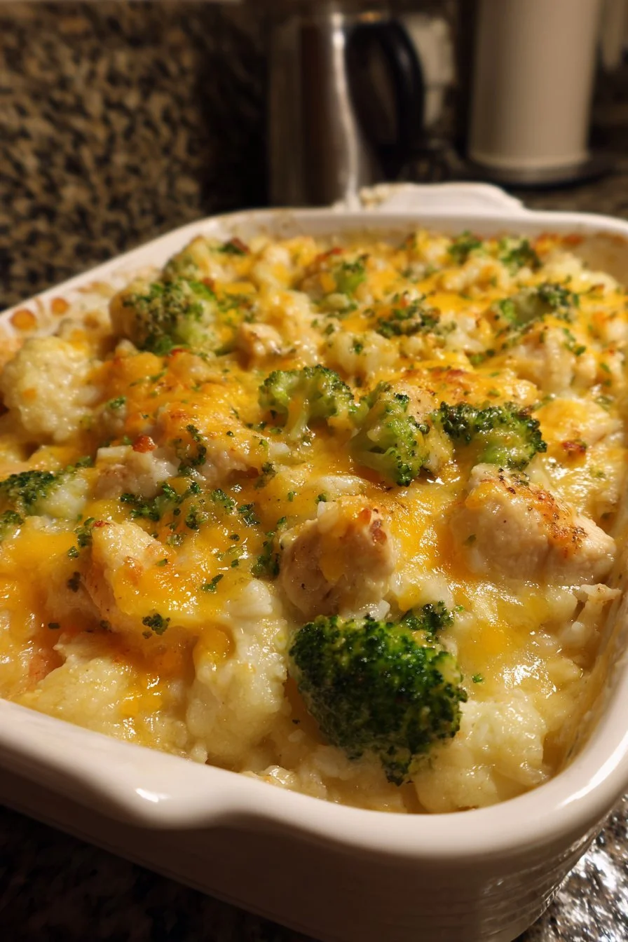 Healthy Chicken and Cauliflower Casserole
