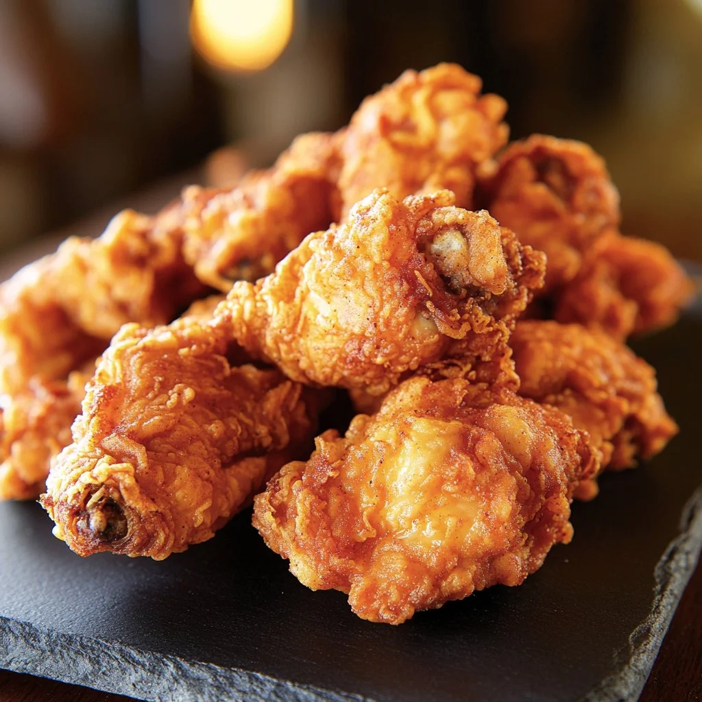 Willie Mae's Fried Chicken served hot and crispy on a plate