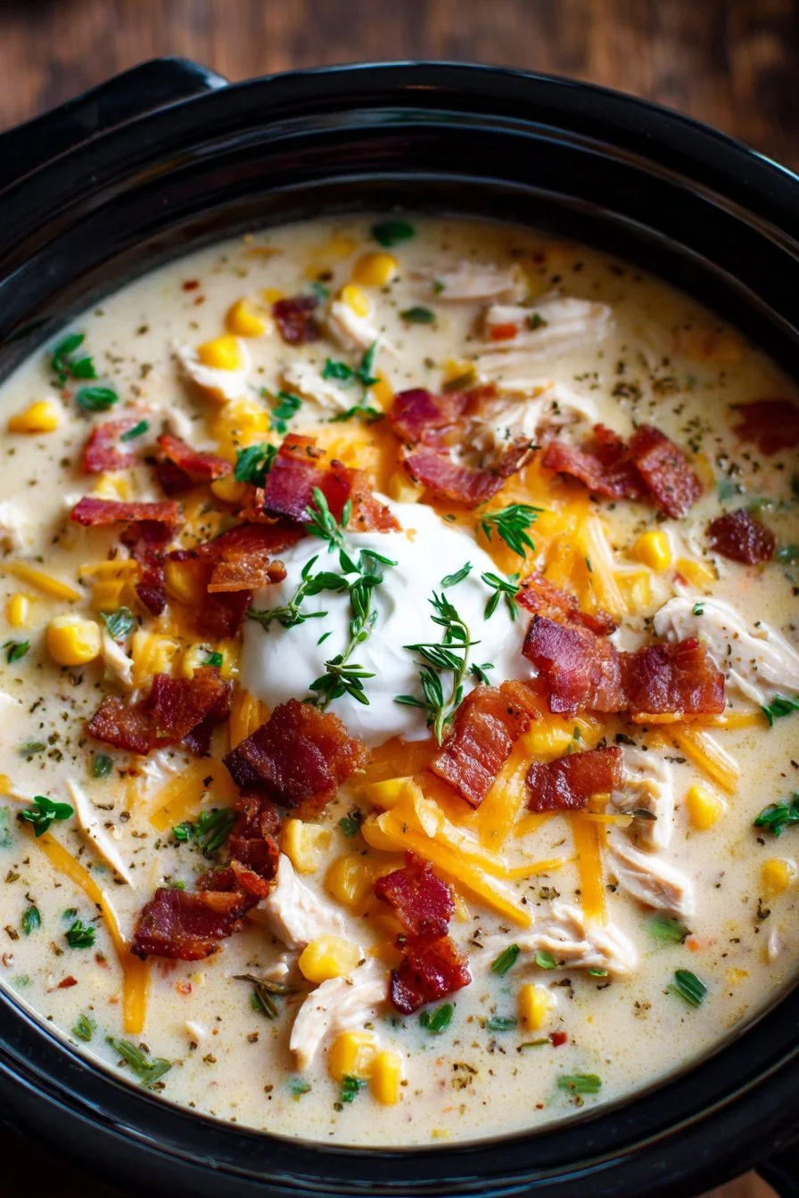 Crockpot Chicken Corn Chowder