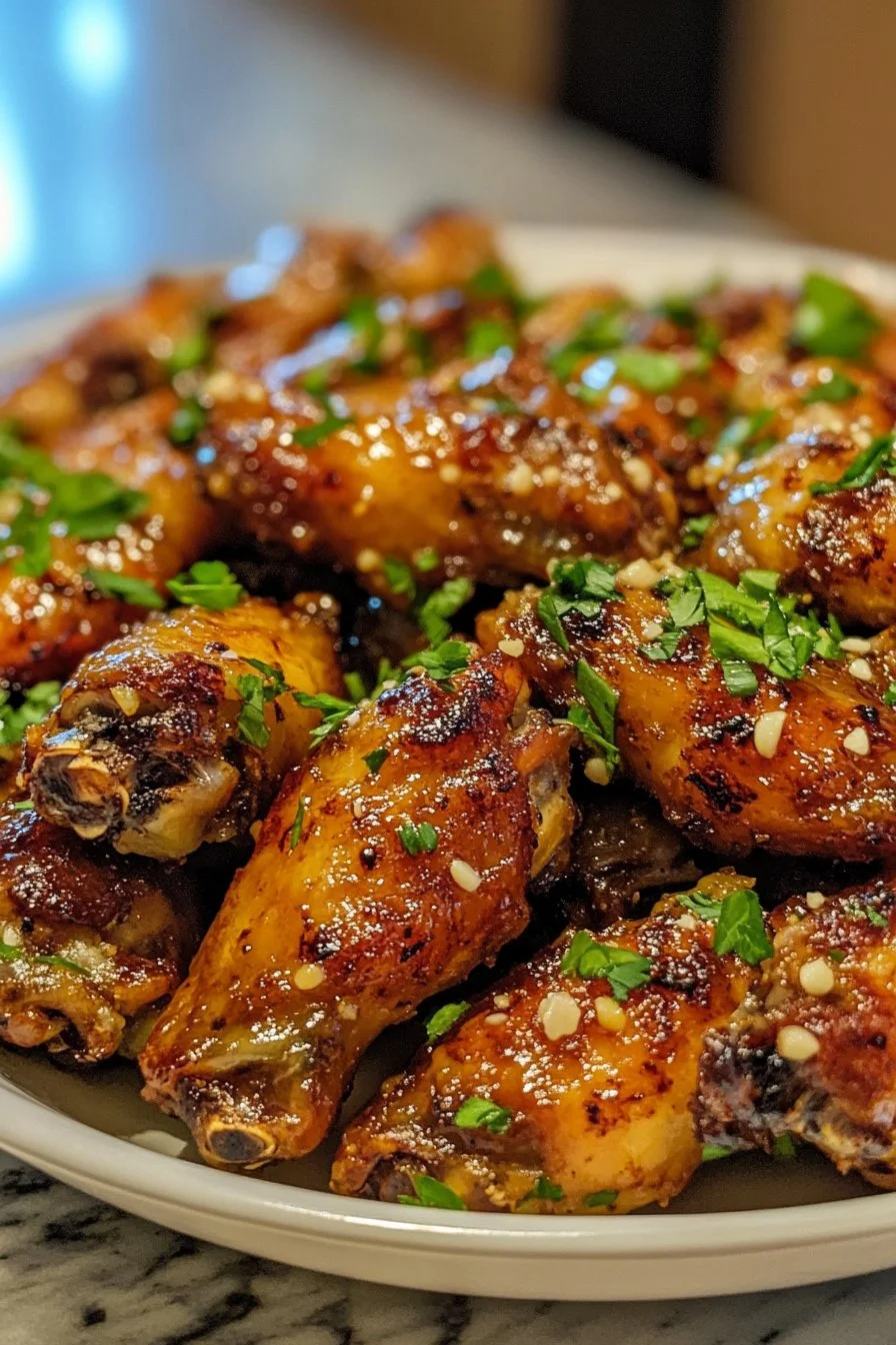 Delicious Honey Garlic Parmesan Wings!