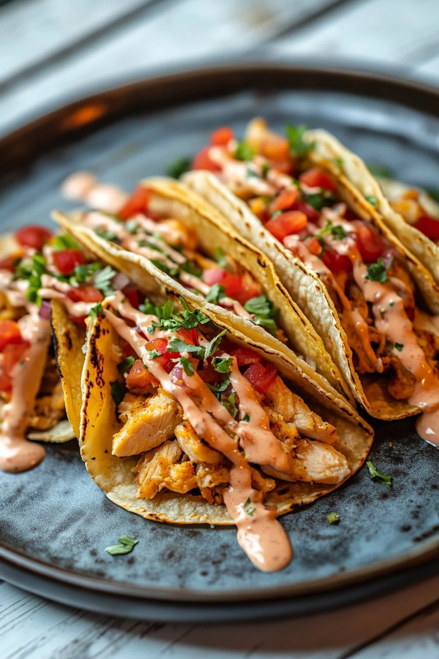 Mini Baked Chicken Tacos