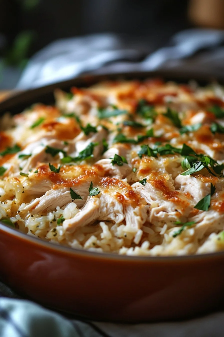 Chicken and rice casserole