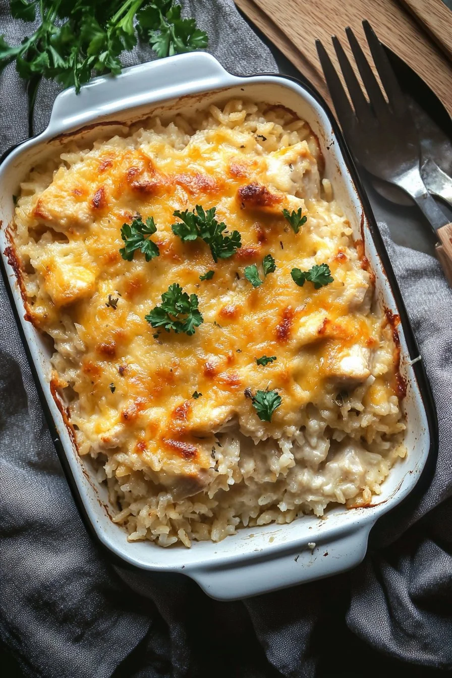 Easy Chicken and Rice Casserole