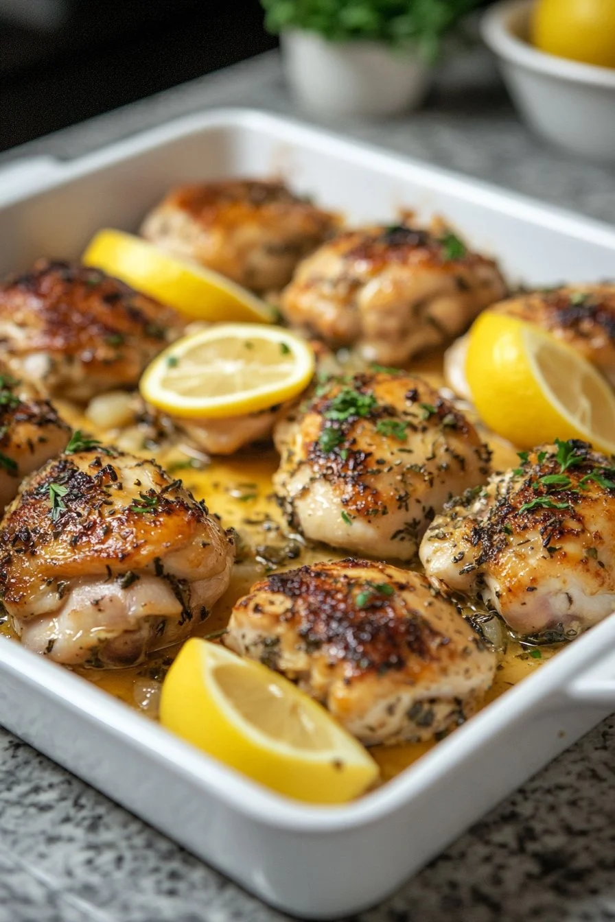 Easy Greek Lemon Chicken Thighs