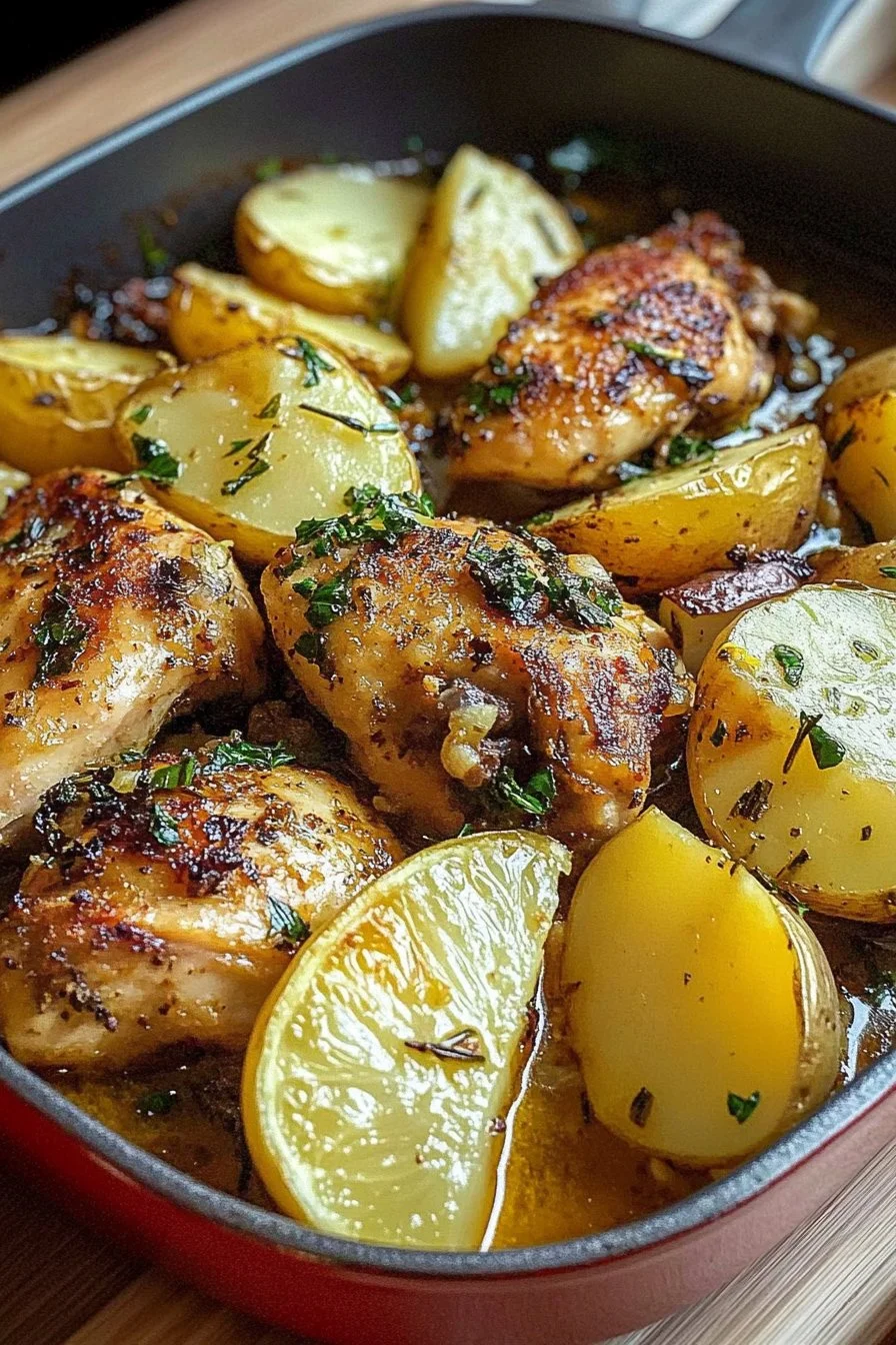 Greek Lemon Chicken and Potatoes