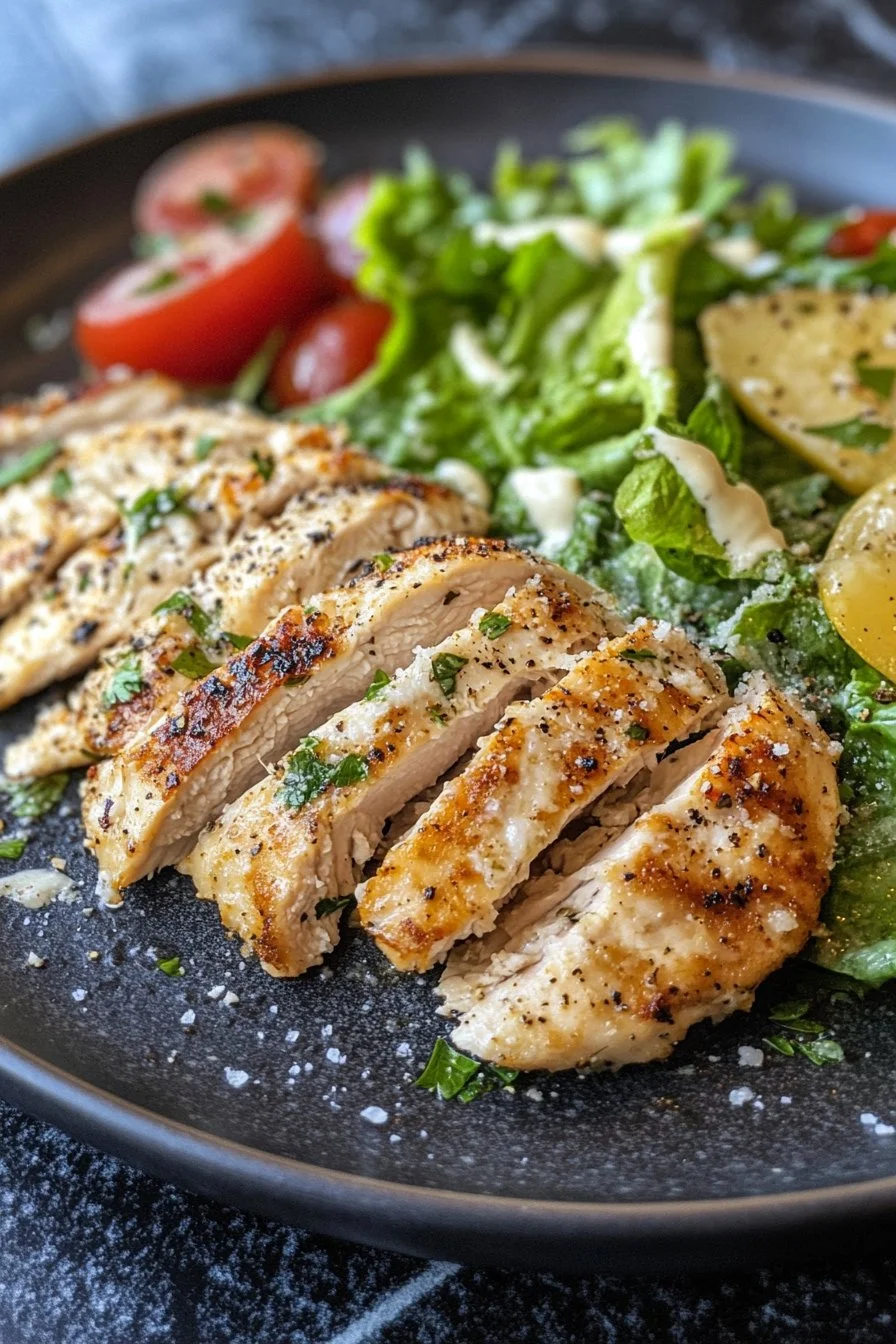 Melt-In-Your-Mouth Caesar Chicken 🍗🧄