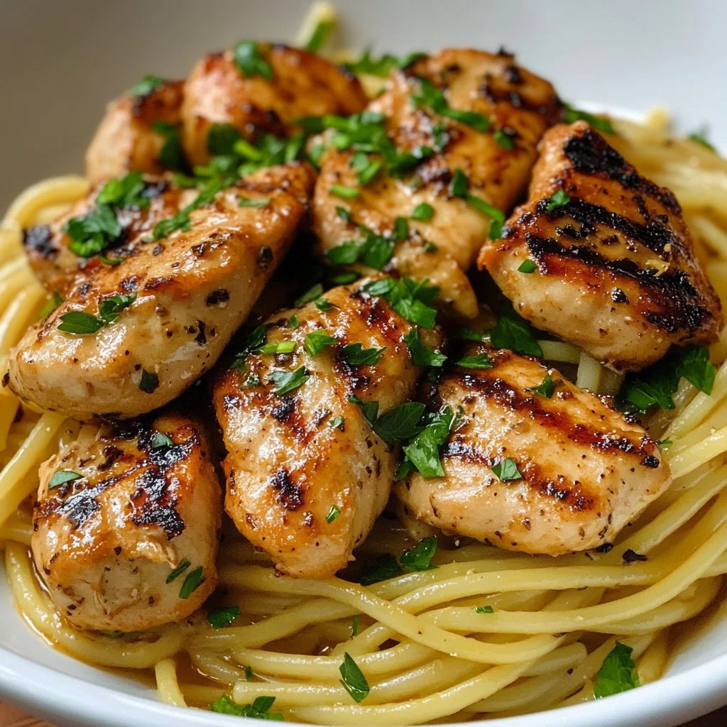 Cowboy Butter Chicken Linguine dish featuring creamy butter chicken sauce over pasta