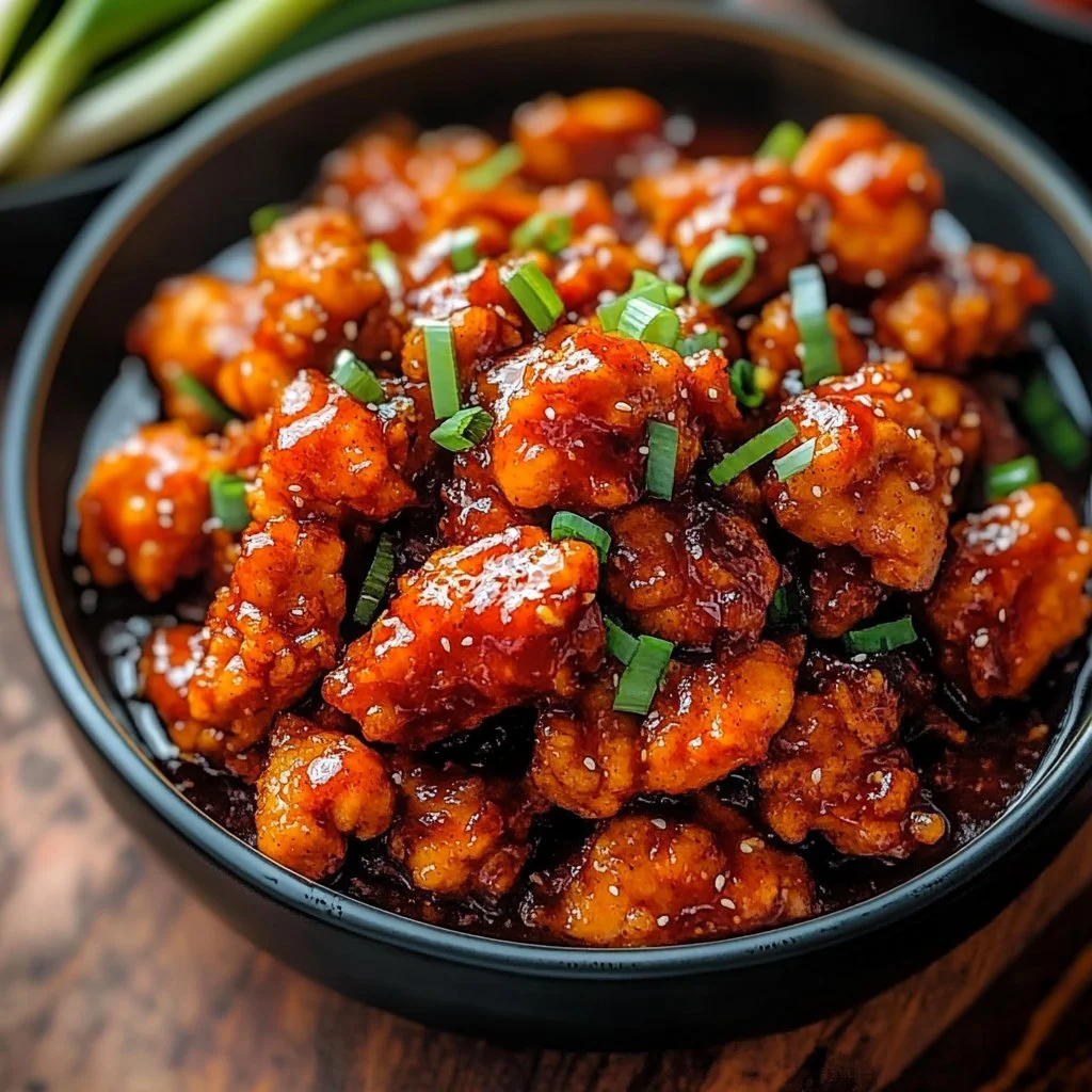 Delicious Dragon Chicken dish with vibrant colors and spices
