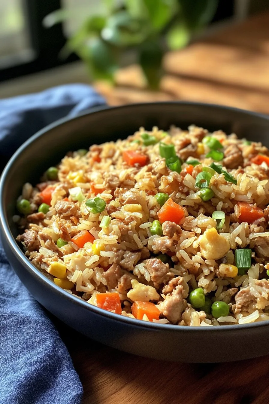 Ground Chicken Fried Rice