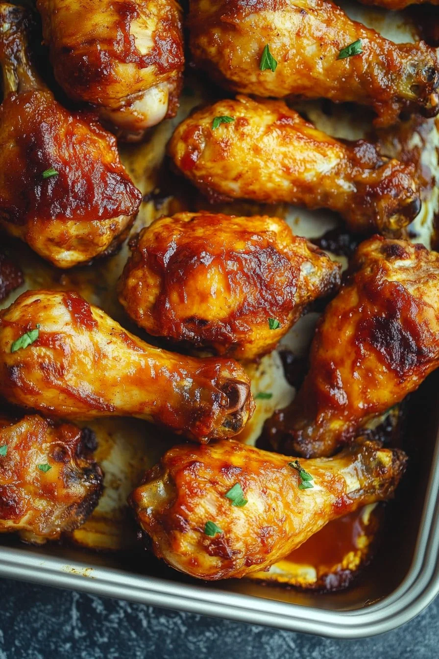 Crispy 8-Ingredient Baked BBQ Chicken Drumsticks You'll Crave