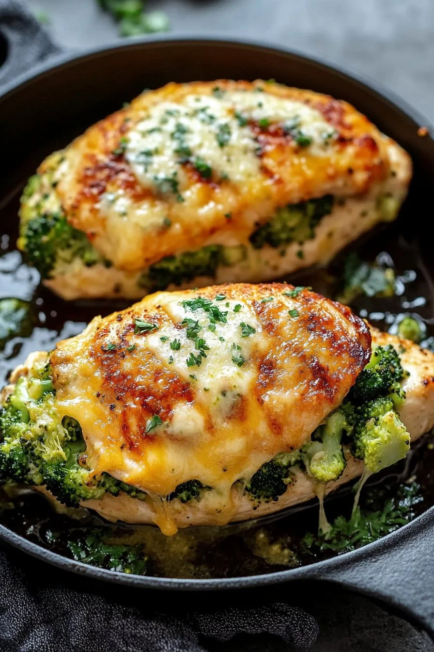 Broccoli Cheddar Stuffed Chicken Breasts