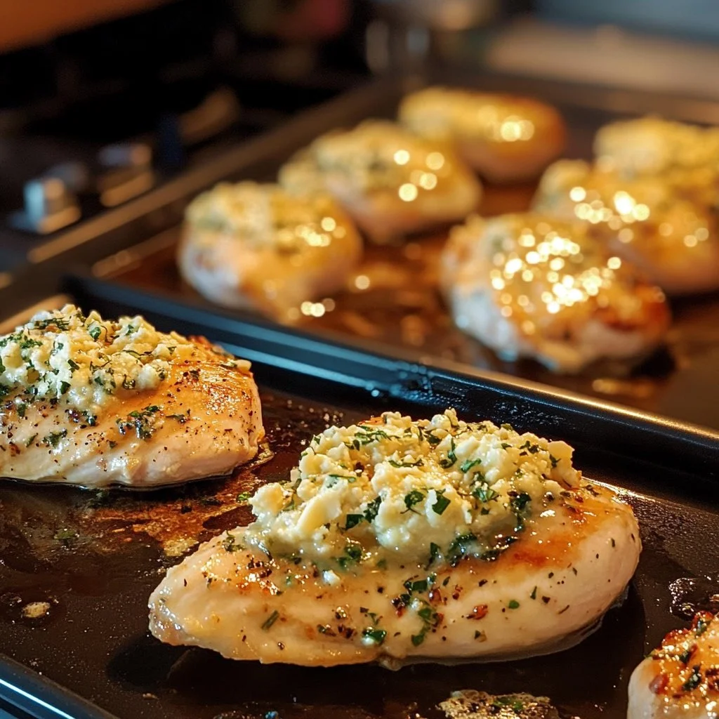 Melt in your mouth chicken breast cooked to perfection and garnished.