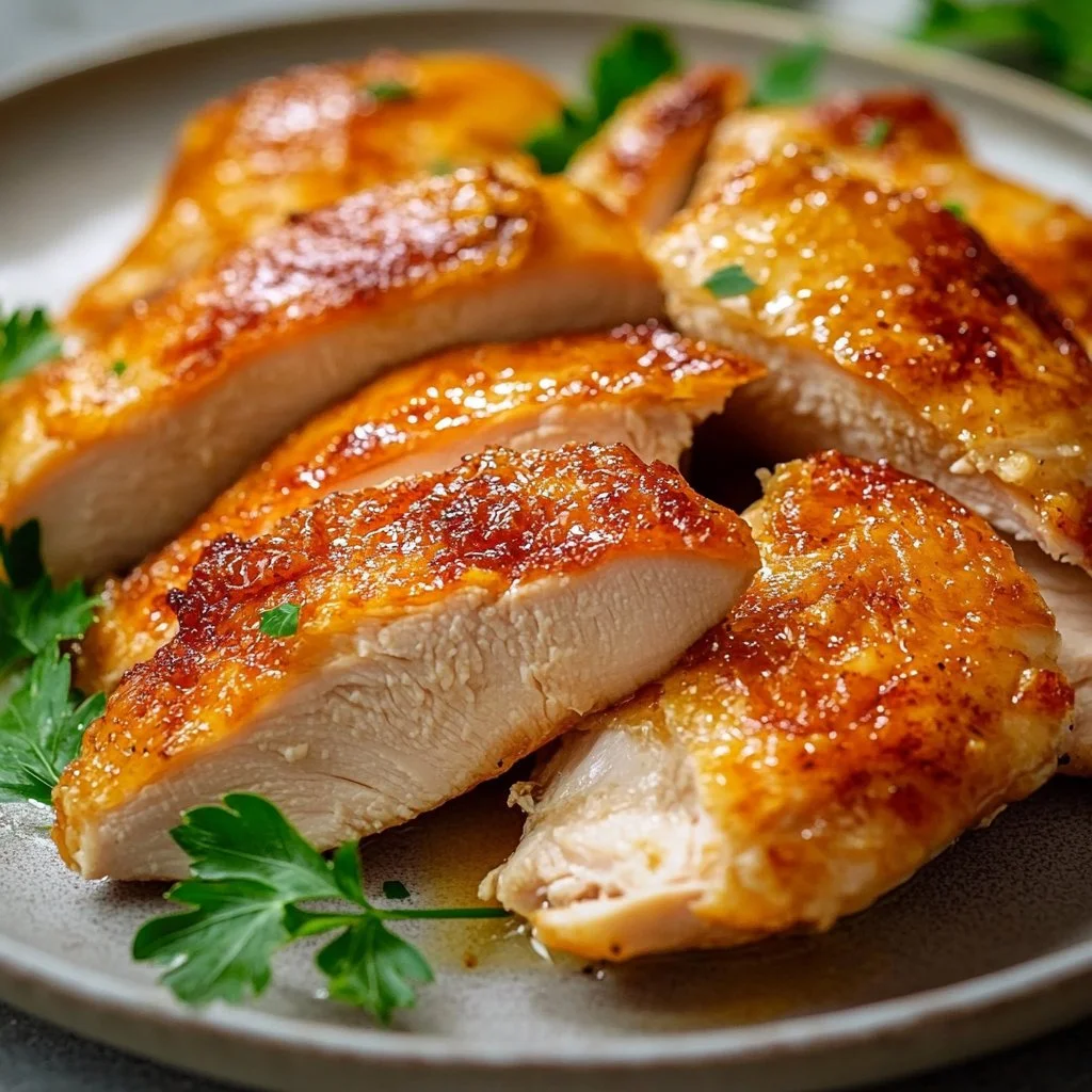 Melt in your mouth chicken breast recipe with juicy and tender meat