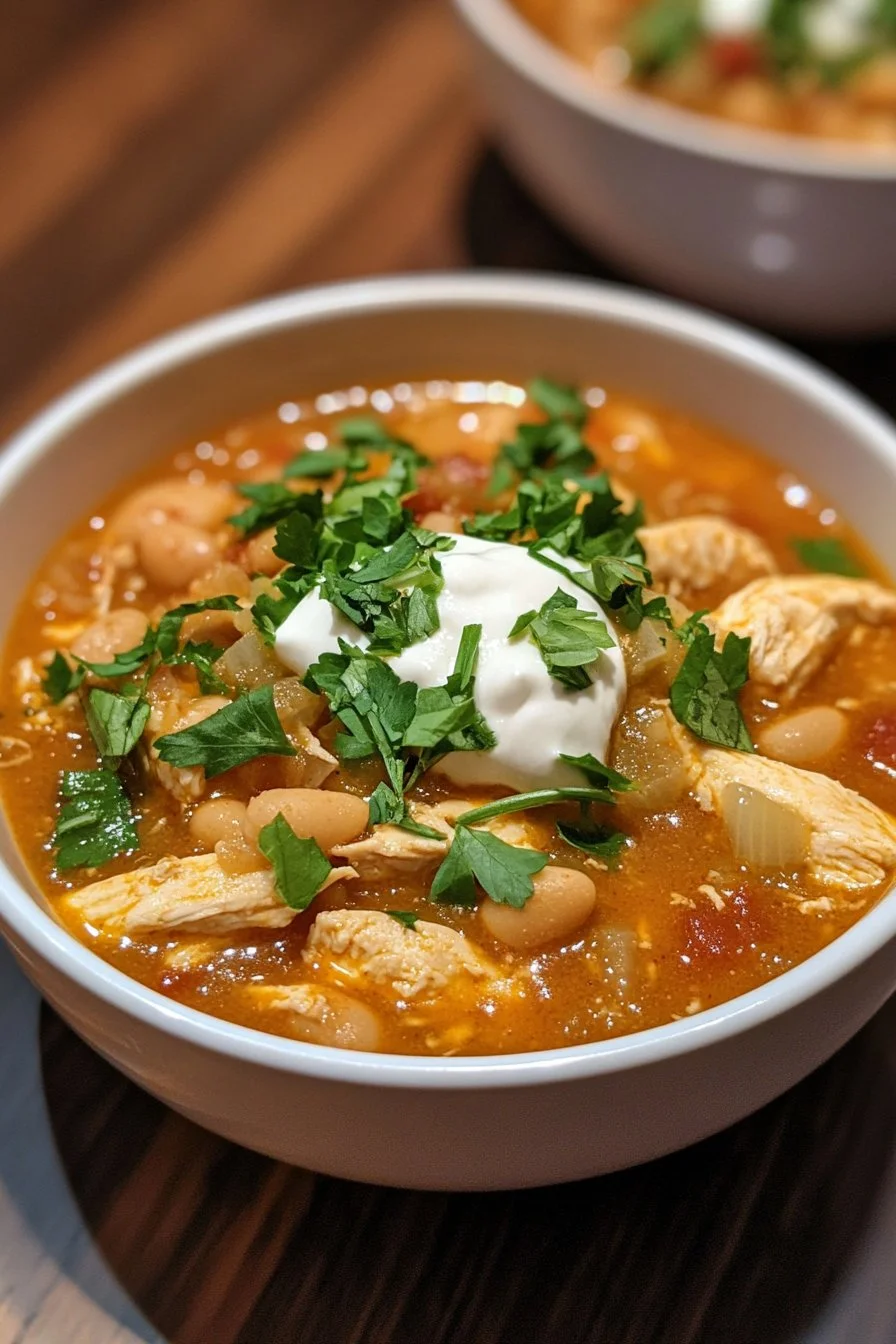 Easy Low Carb Keto White Chicken Chili Recipe