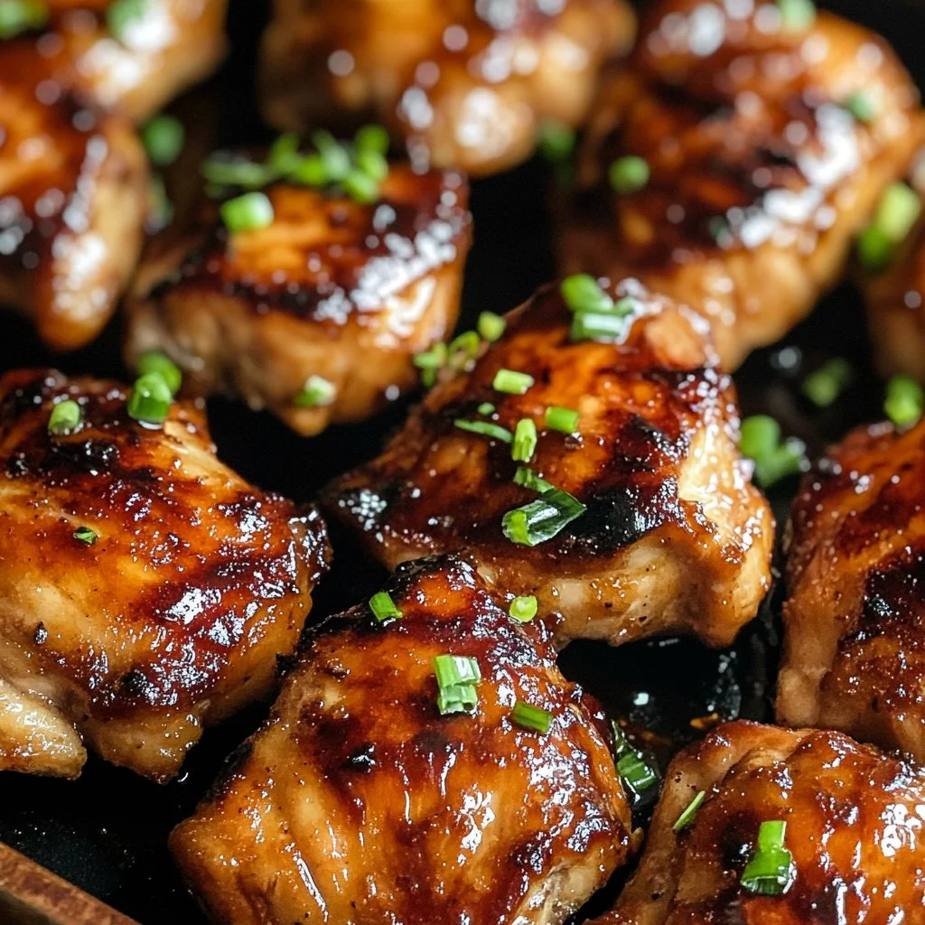 A plate of authentic soy sauce chicken served with green onions and rice