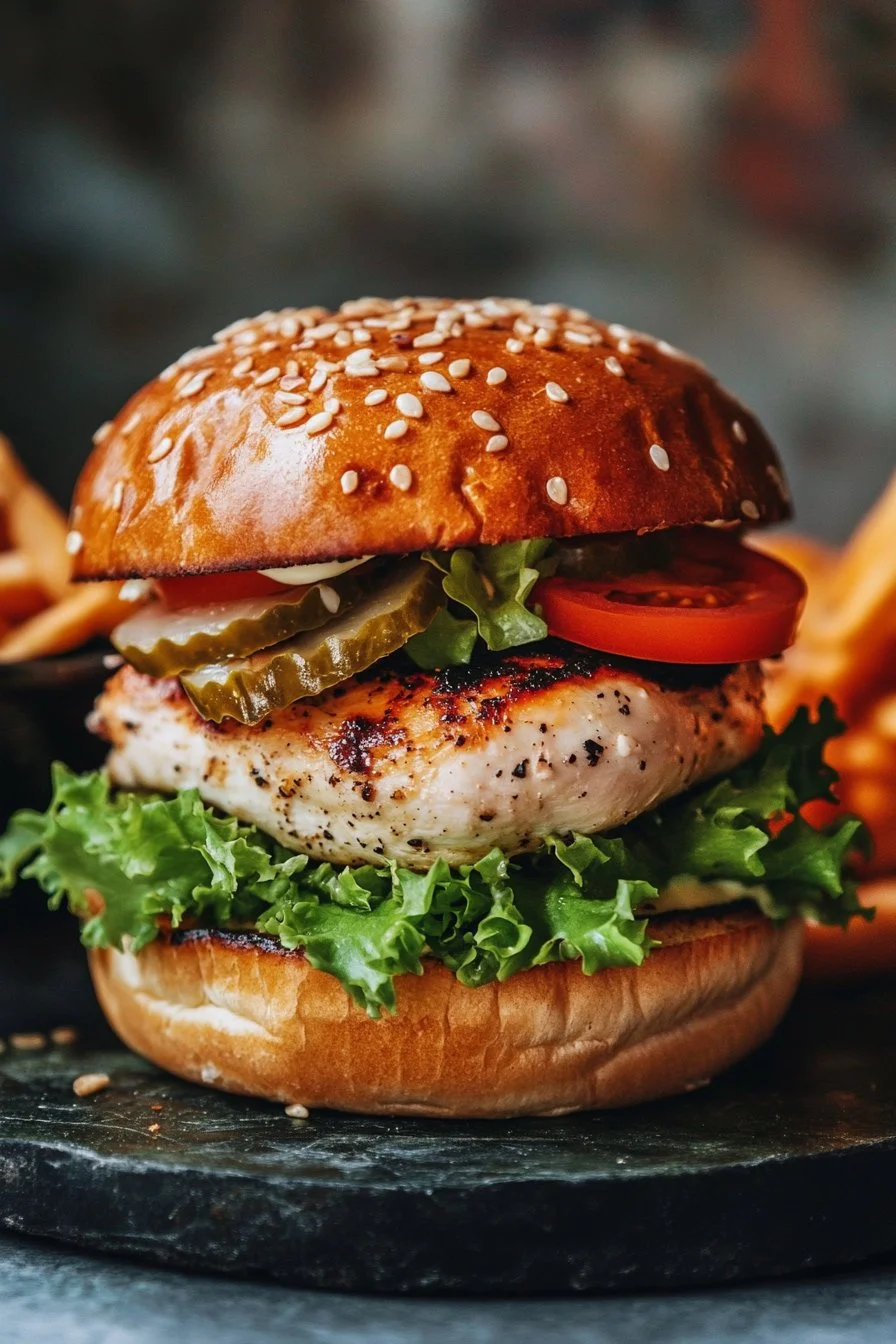 Chicken burger 🤤🔥