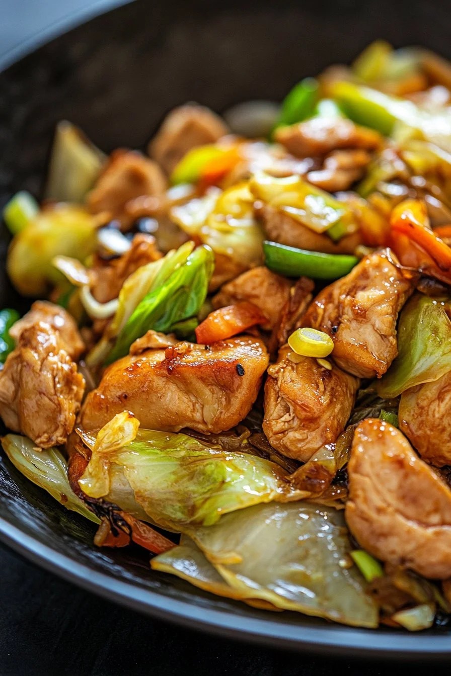 Chinese Chicken Cabbage Stir-Fry
