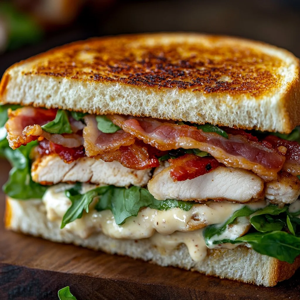Chopped Chicken Bacon Ranch Sandwich loaded with flavors and ready in 30 minutes