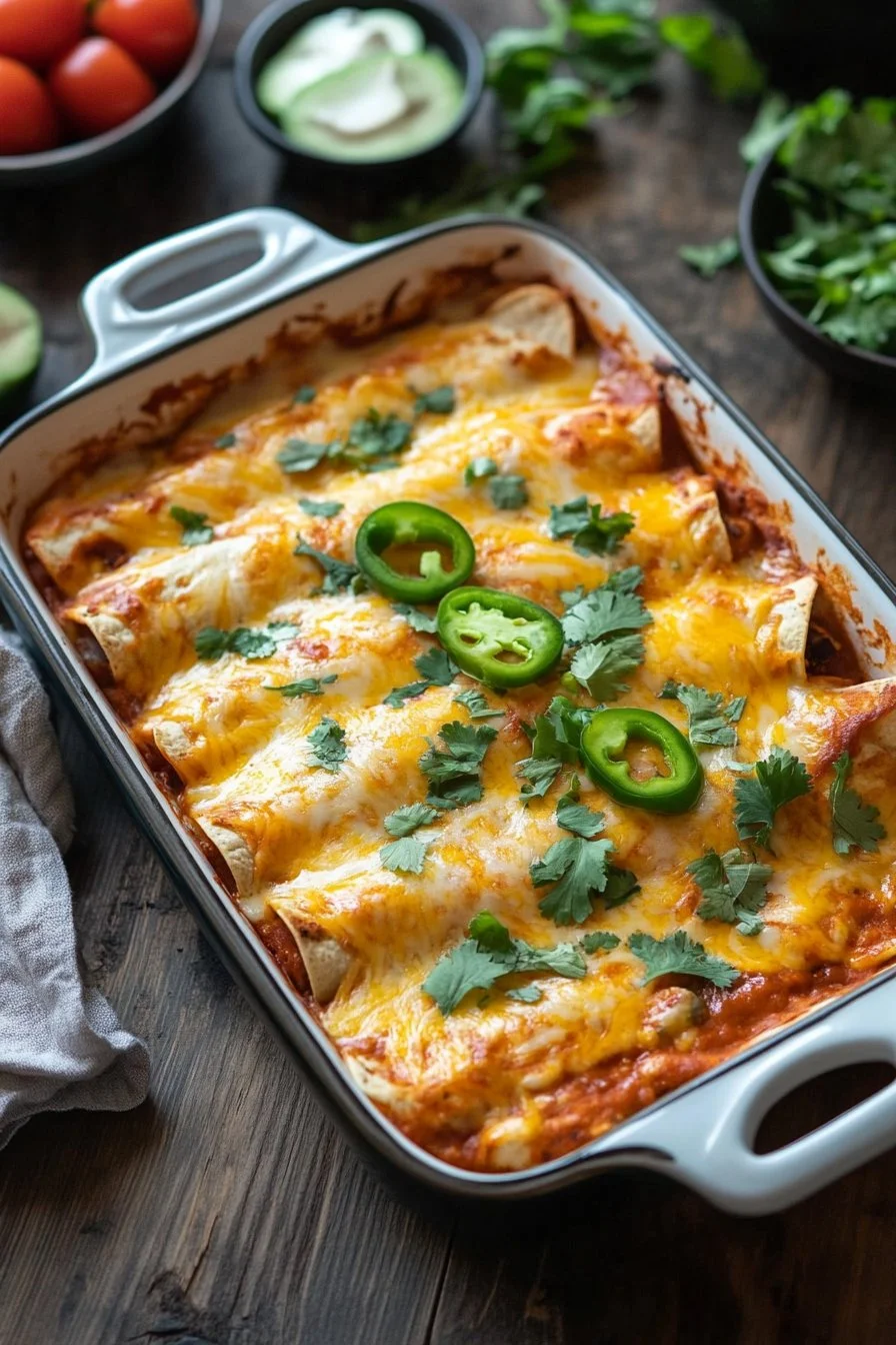 Creamy Chicken Enchiladas