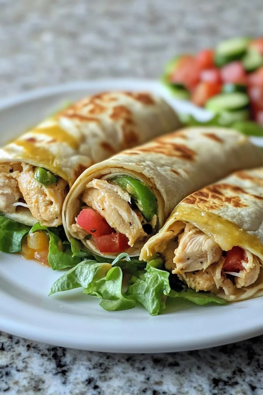 Creamy Chicken Tortilla Roll-Ups