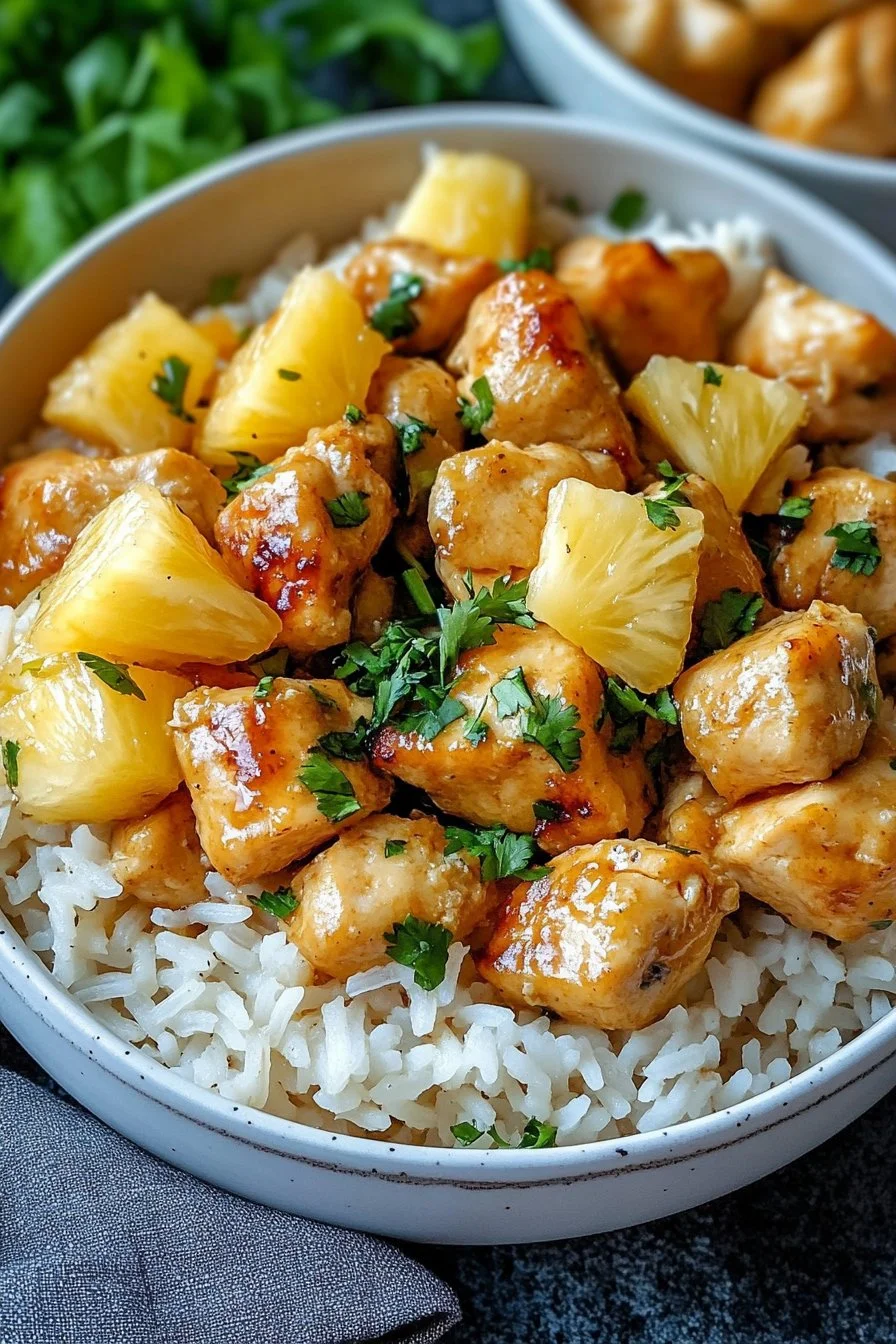Easy Pineapple Chicken with Rice Everyone Loves