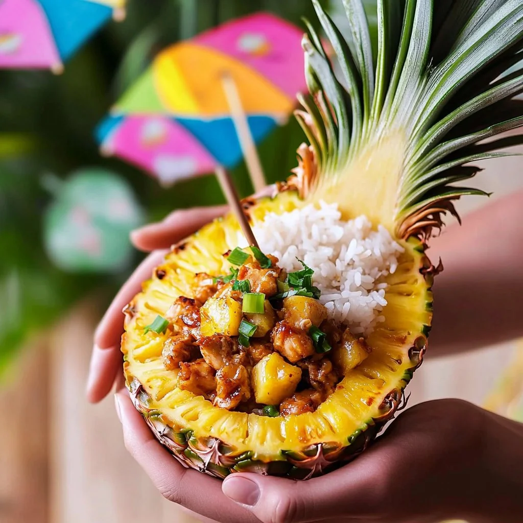 Delicious Hawaiian Chicken with pineapple and teriyaki sauce