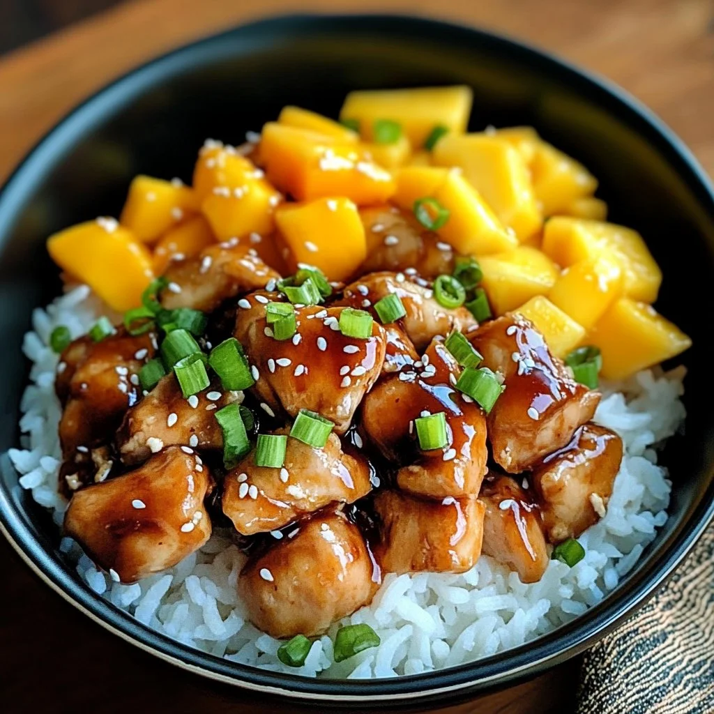 Hawaiian Style Teriyaki Chicken served with rice and vegetables