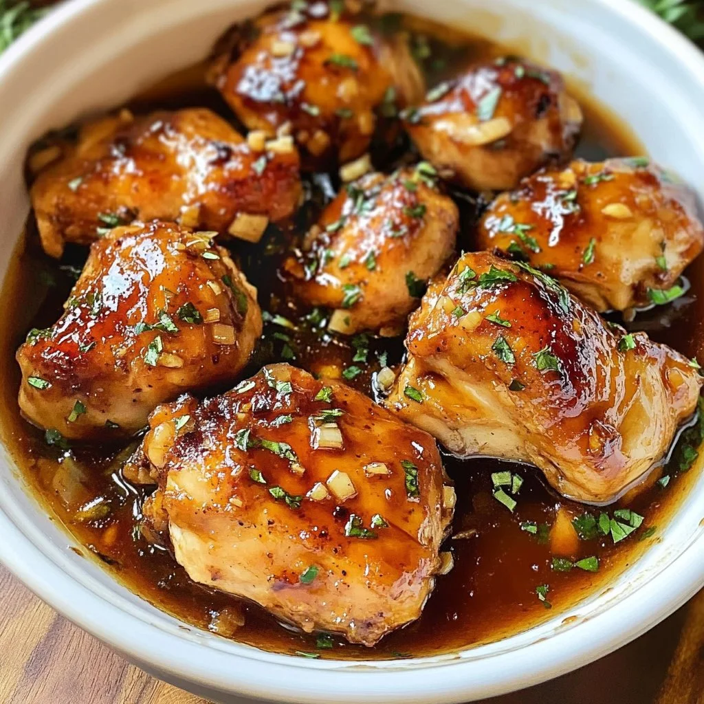 Delicious Instant Pot honey garlic chicken served with rice and vegetables