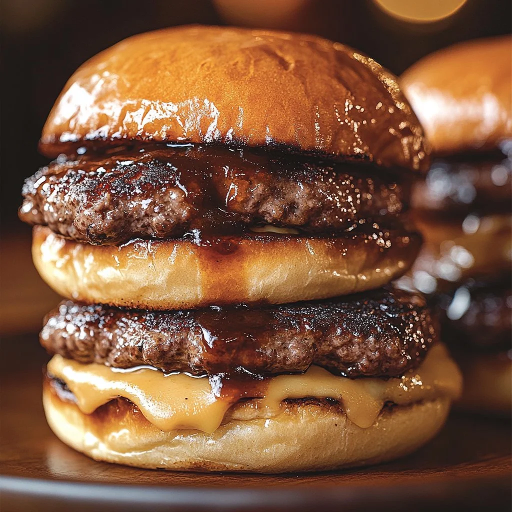 Delicious Irish Pub Burger with fresh ingredients and savory toppings