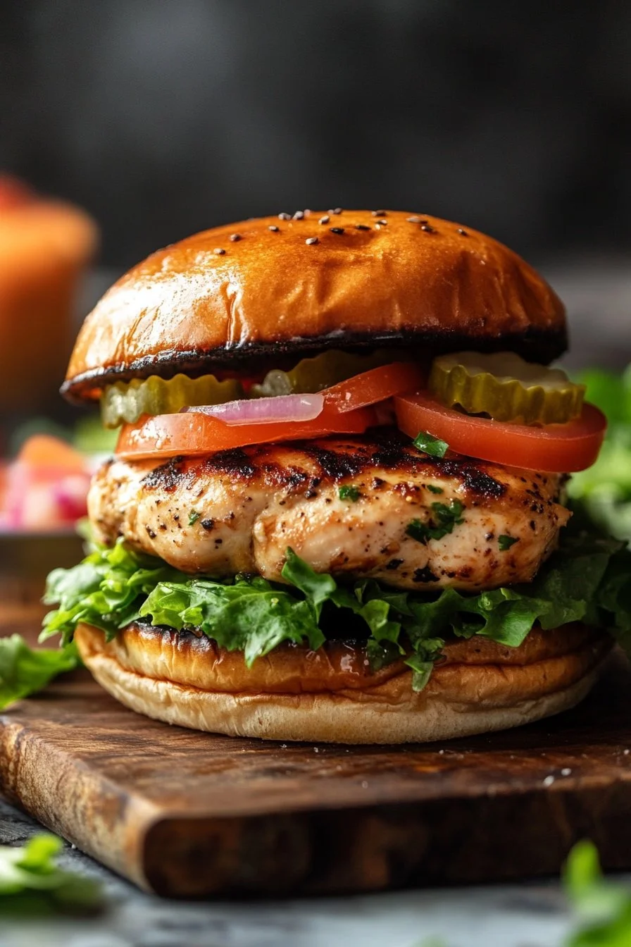 Mediterranean Chicken Burger: A Healthy Twist