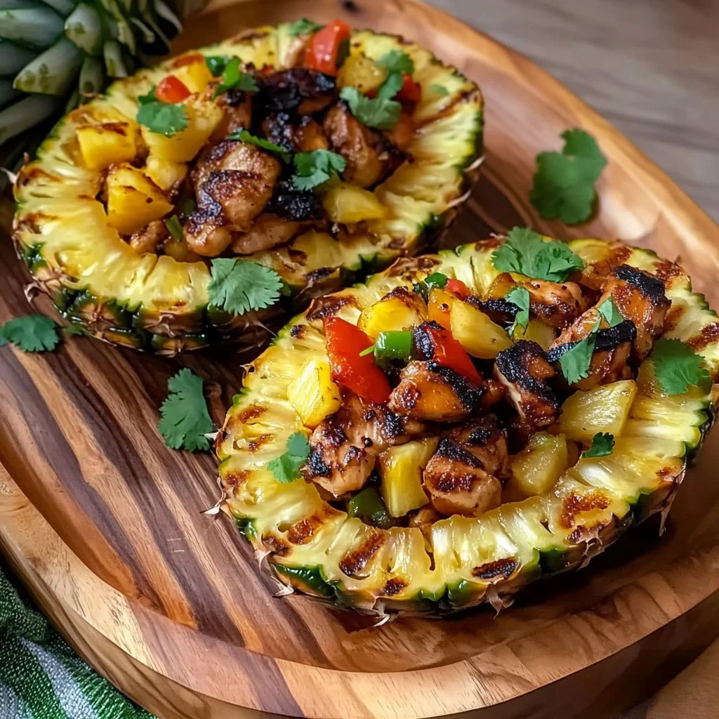 Delicious Pineapple Chicken Bowls with fresh ingredients and vibrant colors