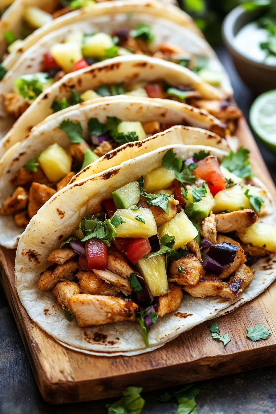 Pineapple Chicken Tacos