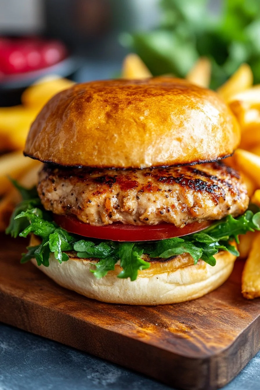 Rachael Ray Ground Chicken Burger Recipe