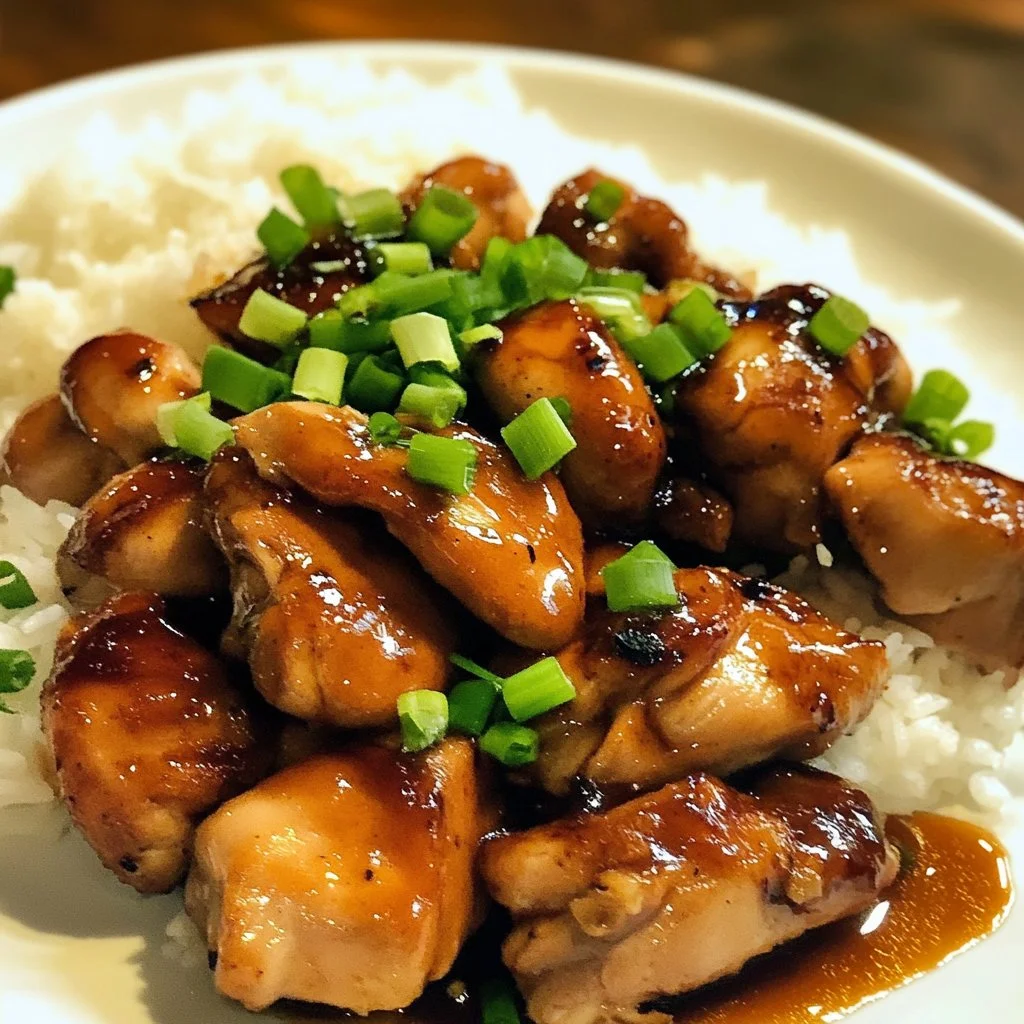 Succulent soy sauce chicken thighs marinated and cooked to perfection
