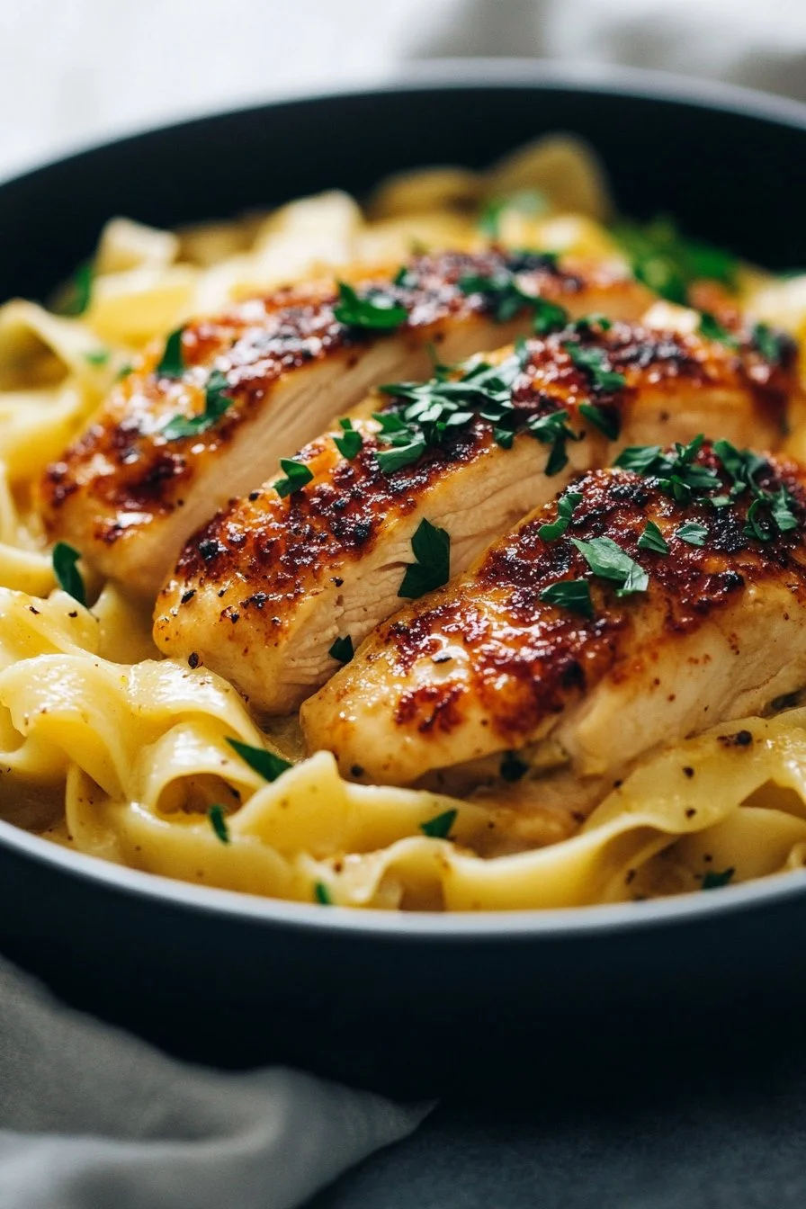 Chicken with Buttered Noodles Recipe