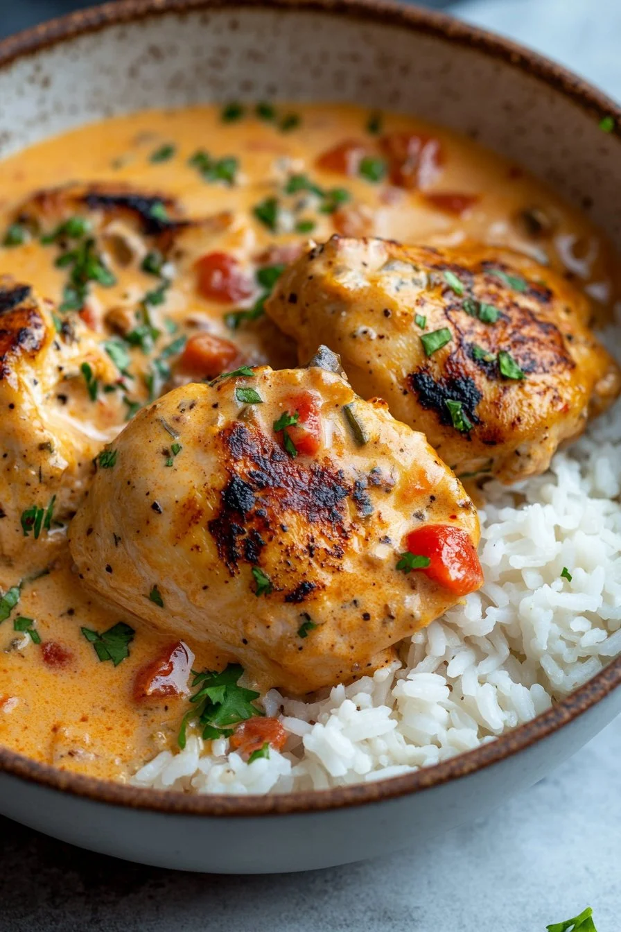 Creamy Peri-Peri Chicken with Rice